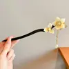 Nuevo Pasador de Madera Estilo Chino para Mujer, Pasador de Borla de Alto Nivel Estilo Antiguo, Pasador Versátil para Recogidos en la Parte Trasera de la Cabeza, Accesorio para el Cabello