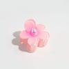 Venda Quente na Amazon 4cm Moda Doce Flor de Pérola Presilha de Cabelo Presilha de Garra para Parte de Trás da Cabeça Meio Preso Acessórios de Cabelo Flor de Lírio