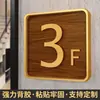 Señal de piso logo señal pequeña señal índice de piso señal de tráfico señal indicadora de piso de elevador placa de número pequeña
