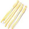 Poliéster Bloqueo de Color Tejido a Mano Llavero Bolso Encanto de Teléfono de Moda Correa Accesorios Joyería Creativa DIY Materiales