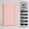 Mini Caderno A7, Bloco de Notas Portátil de Bolso com Pequeno Bolso, Capa de Couro Espessada, À Prova d'Água, Acabamento em Couro Amigo da Pele