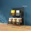 Estante de almacenamiento para snacks, para el hogar, para bebidas, frutas, estante de almacenamiento multicapa, estanterías de supermercado, mostrador de caja, estante de exhibición multifuncional