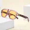Gafas de sol aviador retro europeas y americanas de montura grande que hacen que la cara parezca más pequeña, nuevo modelo 2026, gafas de sol para hombre de estilo callejero elegantes de alta gama