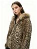 Roupas Transfronteiriças Europeias e Americanas Outono e Inverno Novo Harajuku Ins Moda de Rua Estampa de Leopardo Moletom com Zíper Feminino Y2K