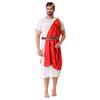 Disfraces Romanos de Halloween para Hombres, Mujeres, Niños y Adultos, Egipcios y Griegos Antiguos, Chal Rojo para Padres e Hijos, Disfraces Romanos Antiguos