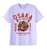 Camiseta Gráfica Divertida Vintage Osaka Dotonbori Años 90 Pulpo Borracho Japonés Camiseta Harajuku Unisex Algodón