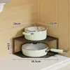 Estante de Almacenamiento para Ollas Debajo del Fregadero Estante de Almacenamiento para Esquina de Encimera Gabinete de Cocina Gabinete Estante de Almacenamiento de Ollas de Múltiples Niveles