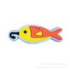 Zapatos de agujero de goma blanda de PVC para pesca, hebilla decorativa, transfronterizos, bricolaje, lindos zapatos de pez de dibujos animados, accesorios de hebilla de flor para zapatos, en stock