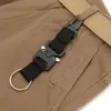 Chaveiro Tático de Nylon com Fita Molle e Fivela Cobra para Pendurar Mosquetão Tático Gancho com Fivela de Águia