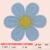 Gancho de Mão Imitação Cor Macaron Toalha Imitação Caxemira Flor Bordada Tecido Patch Roupas Femininas Roupas Infantis Patch Decorativo Patch