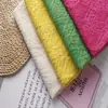 Novo Modelo Yuchang Popular Tecido de Algodão Renda Brocado em Forma de Diamante Geométrico, Material de Renda para Vestido da Moda