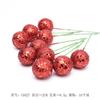Polvo de Brillantina Navidad Fruta Baya Simulación Espuma Frutita Roja Árbol de Navidad DIY Decoraciones Accesorios Atrezzo para Fotos