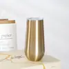 Taza Térmica Transfronteriza Acero Inoxidable 304 Copa de Champaña Mini Copa de Vino Portátil Copa Forma de Huevo Logo Personalizado Al Por Mayor