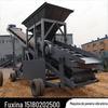 Separador de Areia e Pedra Totalmente Automático, Peneira Vibratória Móvel Pequena, Máquina de Peça Única, Máquina Peneiradora de Areia de Campo