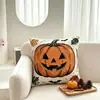 Fronha Decorativa de Halloween Abóbora Colheita Outono Ação de Graças Almofada de Sofá Rolo Exclusivo para Amazon