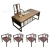 Mesa de Chá Sólida de Nogueira, Estética Estilo Song, Sala de Estar, Escritório em Casa, Mesa para Preparo de Chá, Estilo Zen Chinês, Mesa para Cerimônia de Chá Kung Fu