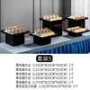 Soporte de Postres Acrílico Mesa de Buffet de Hotel Estante de Exhibición de Comida Bandeja de Frutas Estante de Pasteles Mesa de Exhibición para Comida Fría y Hora del Té