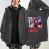 Moletom com Zíper Estilo Coreano Foto do Grupo Bts, Jaqueta Cardigan Casual Solta, Suporte para Fãs