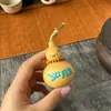 Pingente de Cabaça Natural com Texto Gravado, Pequeno Ornamento de Mesa, Boa Sorte nos Exames, Artesanato para o Sucesso no Ensino Médio e Vestibular, Item de Mão