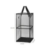 Cesto de Roupa Suja com Malha Quadrada Dobrável para Casa, Armazenamento de Utensílios, Brinquedos, Grande Capacidade, Cesto de Roupa de Banheiro Portátil