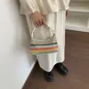 Bolsa de Paja Tejida de Venta Caliente de Verano para Mujer 2026 Nuevo Estilo de Vacaciones Bolso de Mano Bolso Cruzado Bolso Pequeño de Playa