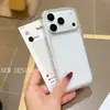 Funda de Teléfono Acrílica Transparente de Dos en Uno Color Caramelo para iPhone 16, Adecuada para iPhone 17 Pro Dopamina