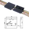 Mingtong Estándar 35mm Carril DIN Hebilla Interruptor Montaje Clip Hebilla Carril DIN Aleación de Aluminio Accesorios de Carril