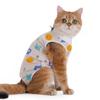 Roupa de Esterilização Neutra para Gatos para Todas as Estações, Confortável e Não Restritiva, Roupa Pós-Operatória Anti-Lambedura e Anti-Assédio para Gatas, Suprimentos para Gatos de Estimação