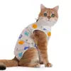 Fornecimento Transfronteiriço de Roupas para Castração de Gatos, Roupas Anti-Lambedura Pós-Cirúrgicas, Calças Fisiológicas para Animais de Estimação, Roupas Finas e Respiráveis para Gatas em Desmame Atacado