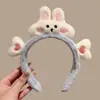 Diadema de Fresa Amor Conejo Cabello Dulce Lindo Libre de Cabeza Dibujos Animados Pinza para Cabello Tocado Año del Conejo Presión Diadema