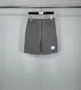 Venda Direta de Fábrica Tb Novos Shorts de Seersucker Cor Sólida de Verão para Homens e Mulheres, Calças Casuais e Confortáveis Finas de Cinco Pontos