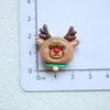 Accesorios de Resina DIY Nuevo Papá Noel Muñeco de Nieve Pegamento de Crema Pasador Funda para Teléfono Hebilla de Zapato Llavero Colgante