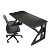 Escritorio de computadora, conjunto de mesa y silla de escritorio para uso doméstico y para juegos, escritorio simple, escritorio de oficina, banco de trabajo, escritorio de estudiante, mesa de estudio