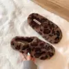 Zapatos abiertos sin cordones para mujer para uso en exteriores, versátiles para otoño e invierno 2026, zapatos de felpa y peludos para usar al aire libre, mocasines sin cordones con suelas planas y suaves, pantuflas de algodón