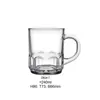 Comercio Exterior Exportación Taza Pequeña Vidrio Sódico-Cálcico Taza con Asa Patrón Taza de Cerveza con Asa Taza de Café Taza para Bebidas Al Por Mayor