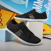 Nuevos Casuales Planos de Cabeza Ancha Descalzos Talla Grande Zapatos de Horma Ancha Pareja Deportes al Aire Libre Tejido de Mosca Transpirable Antideslizantes Zapatos para Montar