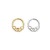 Acero Inoxidable 316 Anillo Continuo Piercing Corporal Anillo Nasal Pendientes Forma de Gota Forma Especial Araña Murciélago Anillo para Cartílago de la Oreja