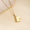 Cadena para Clavícula de Acero Inoxidable de Diseño Versátil y de Lujo Ligero, Estilo Nuevo, Personalizada, Transfronteriza, Joyería Europea y Americana de Nicho, Collar Elegante para Mujer