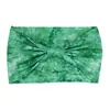 Diadema Tie-Dye Hecha a Mano Europea y Americana Banda para el Cabello de Algodón Elástico Ultraancha Absorbente del Sudor Banda para el Cabello de Ala Ancha Banda para el Cabello de Ejercicio Yoga Turbante