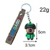 Llavero de capibara lindo de dibujos animados transfronterizo, llavero de muñeca tridimensional, colgante para mochila escolar, coche, regalo, venta al por mayor