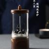 Xiangyi cerâmica jardim cerâmica fluxo de vidro queimador de incenso Qi Tian Da Sheng Guan fumo vidro incenso queimador fortune cat incenso queimador