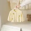 Traje Casual para Bebé Niña Primavera y Otoño Suéter de Punto Chaqueta + Pantalones Casuales de Lunares Conjunto de Dos Piezas Traje para Niña