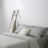 Serie de Fundas de Edredón de una Pieza Tamaño Matrimonial, Algodón 100% Puro, Estilo Japonés, Color Sólido Tejido, Algodón Lavado, Agradable para la Piel y Suave