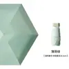 Bolso Nuevo de Piel Bolso con Cremallera Paraguas Plegable Seis Secciones Protección Solar Paraguas de Sol Paraguas para el Sol de Mujer Paraguas Plegable de Tarjeta de Doble Uso