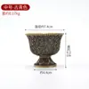 Copo de Água Oferenda a Buda Copo de Oferenda a Buda Ornamentos de Cobre Pés Altos Oito Auspiciosos Copo de Água Santa Sete para Oito Oferenda a Buda Tigela de Água Frontal