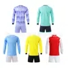 Suministro exclusivo transfronterizo de uniformes de fútbol de manga larga para niños, uniformes de entrenamiento para competiciones estudiantiles, camisetas y números estampados, camisetas al por mayor