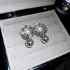 Pendientes de plata con circonitas y perlas redondas, estilo moderno, asimétricos, elegantes, de alta gama y sencillos para mujer.