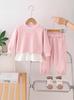 Conjunto de dos piezas de moda otoñal para niñas, ropa para bebé, ropa casual de primavera y otoño para niños, ropa infantil para niños pequeños, nuevo otoño 2025