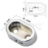 Suporte de tubo de roupa combinado em liga de zinco 16 tubos suporte de roupa combinado varão para pendurar roupas base flangeada para tubo de roupa base para tubo oval