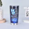 Taza Termo Creativa Transfronteriza de Acero Inoxidable 304, Doble Pared al Vacío para Cerveza, Impresión 3D, 20 oz, Portavasos para Coche